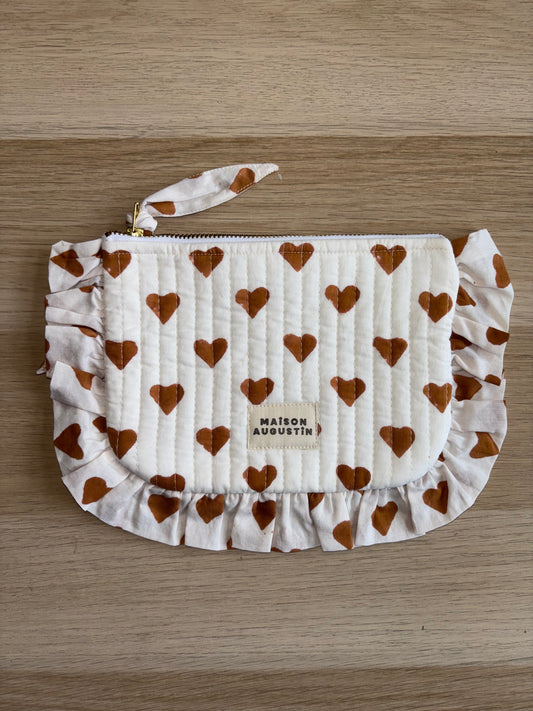 Petite Pochette Love Cannelle