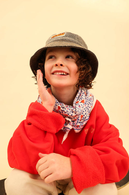 Foulard Adulte Love Klein 100 cm