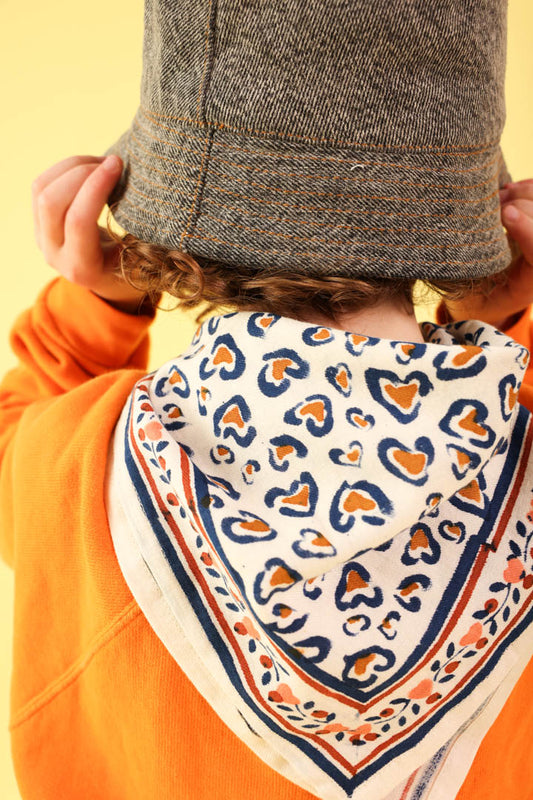 Duo Foulard Matchy Matchy 1 grand et 1 petit Leo Navy