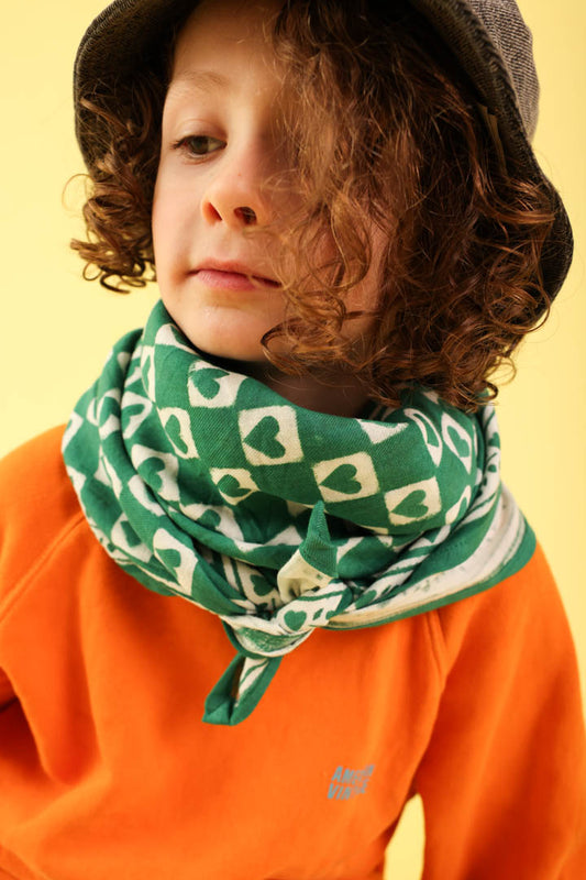 Foulard Adulte Coeur Sapin 100cm