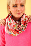 Foulard Adulte Floral rose