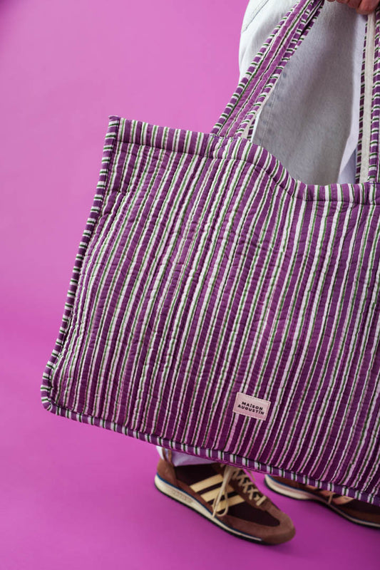 Cabas Stripe Purple