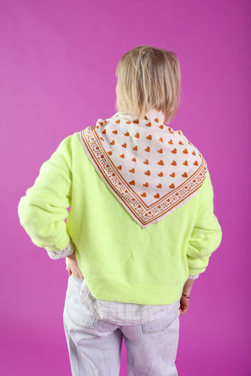 Foulard Adulte Love Cannelle 100 cm