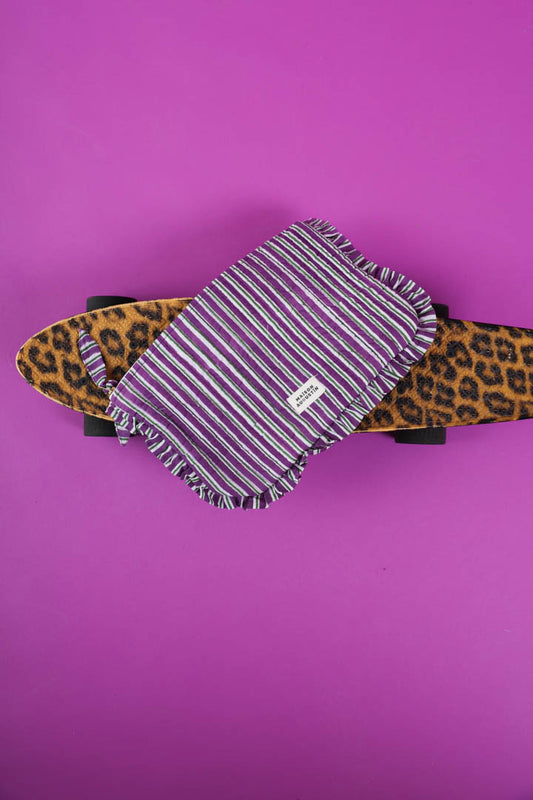 Grande Pochette Stripe Purple
