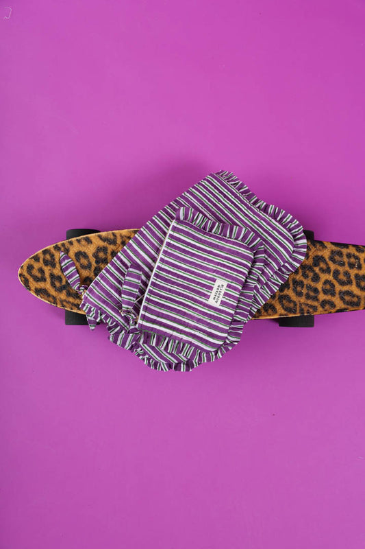 Grande Pochette Stripe Purple