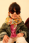 Foulard Adulte Floral Ocre