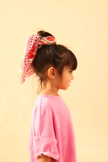 Foulard Bébé Enfant Floral rose