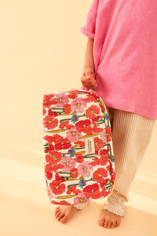 Trousse de toilette Floral rose