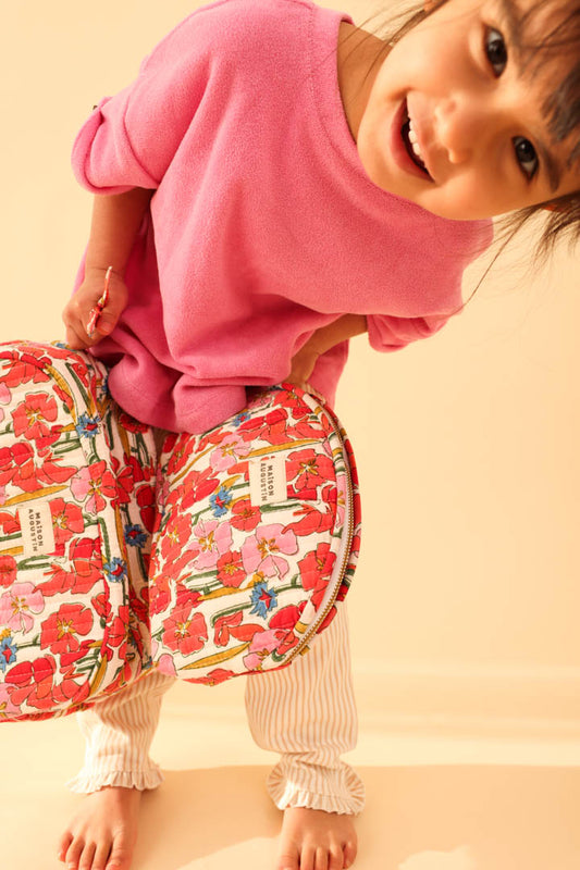 Trousse Make up Floral rose