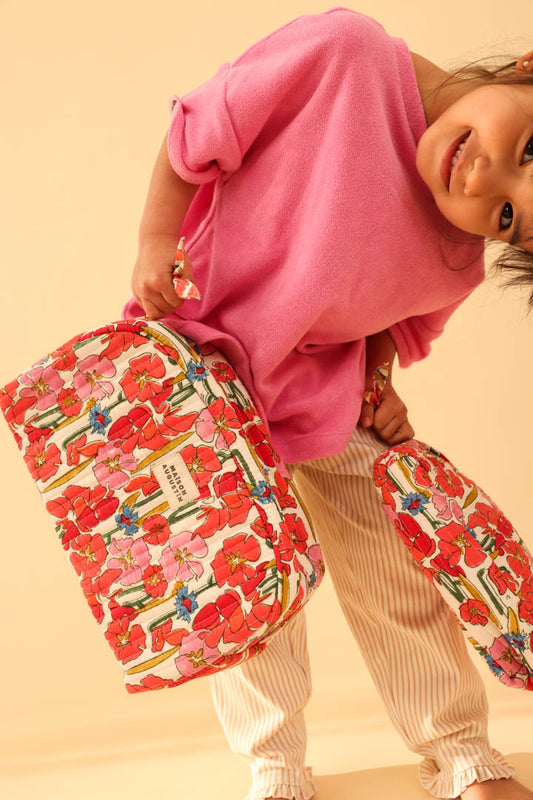 Trousse de toilette Floral rose