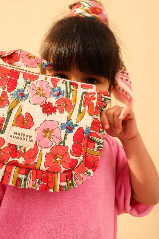 Petite Pochette Floral rose
