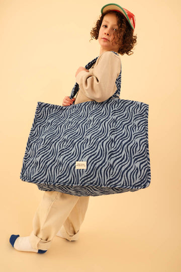 Cabas Zebre Indigo