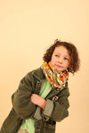 Foulard Adulte Floral Ocre