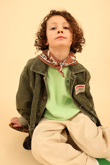 Foulard Bébé Enfant Teckel Brown