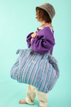 Sac Week end Stripe Bleu