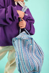 Sac Week end Stripe Bleu