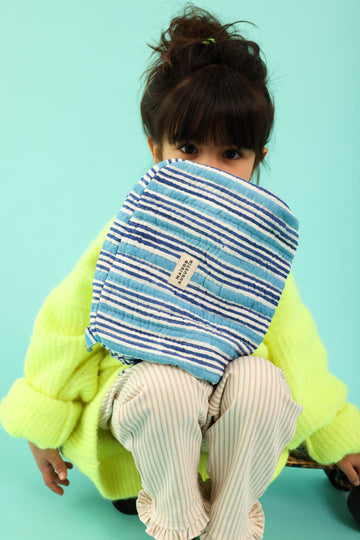 Trousse de toilette Stripe Bleu
