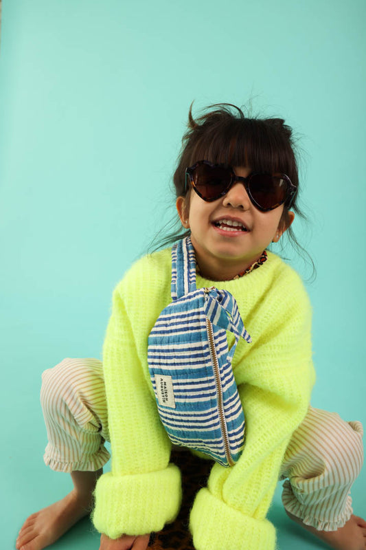 Sac Banane Kids Stripe Bleu