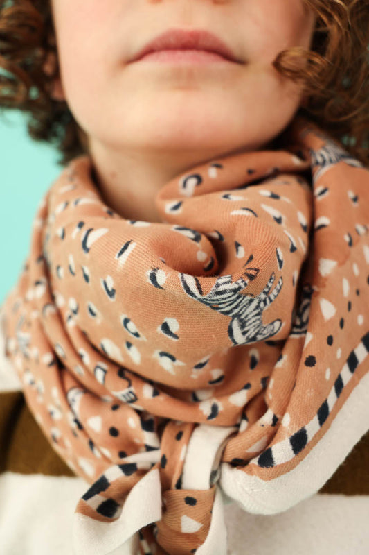 Foulard Adulte Zebra Beige