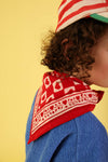 Foulard Bébé Enfant Coeur Rubis 50 cm