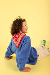 Foulard Bébé Enfant Coeur Rubis 50 cm