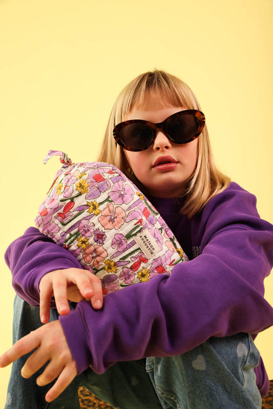 Trousse de toilette Floral lilas