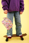 Trousse Make up Floral lilas