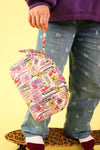 Trousse Make up Floral lilas