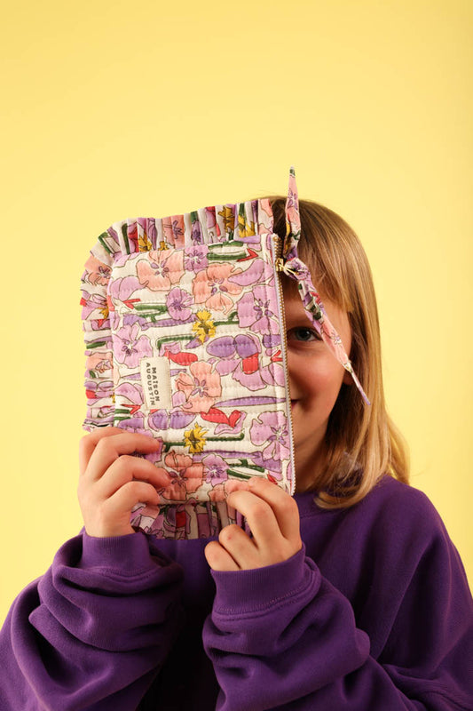 Petite Pochette Floral lilas