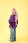 Foulard Adulte Floral lilas