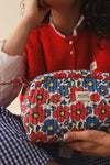 Trousse de toilette Flower corail