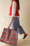 Cabas Flower corail