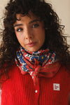 Duo Foulard Matchy Matchy 1 grand et 1 petit Flower corail