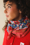 Foulard Adulte Flower corail