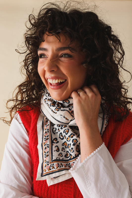 Foulard Adulte Léo Navy 100cm