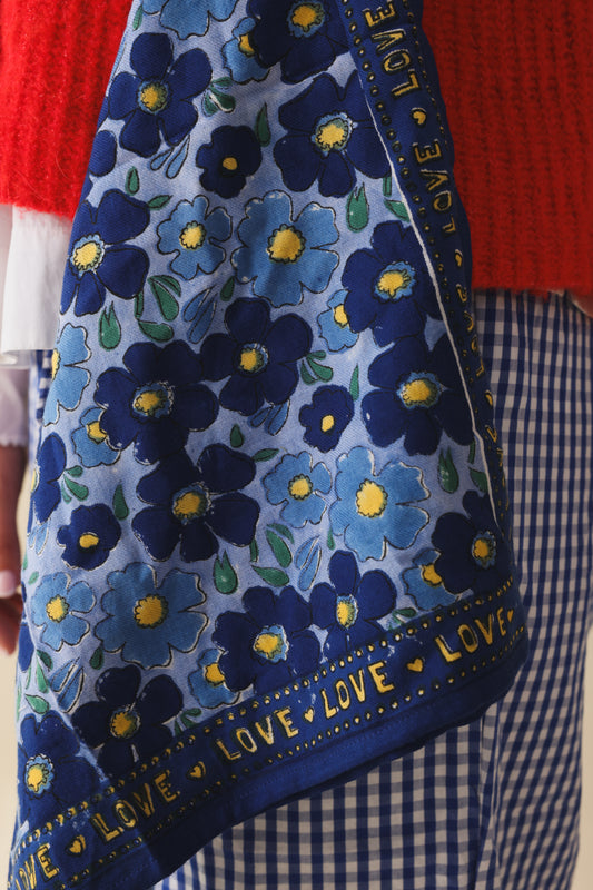 Foulard Bébé Enfant Flower Minuit
