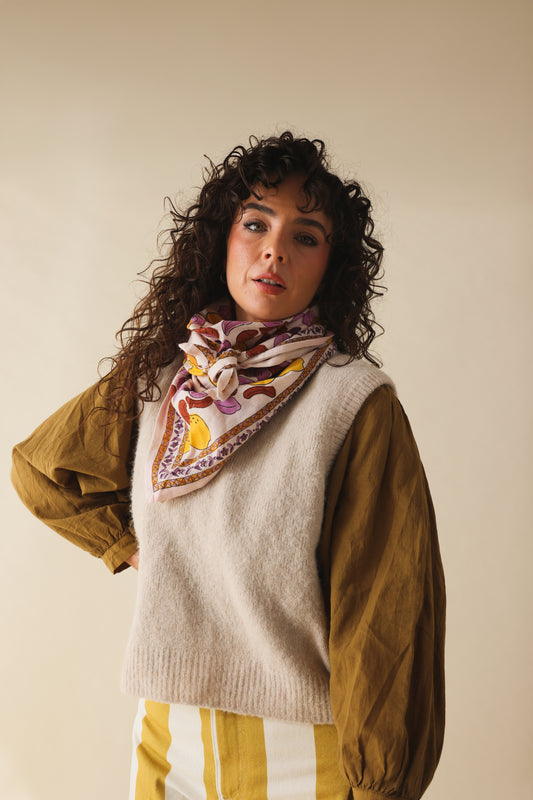 Foulard Adulte Pomelo lilas