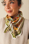 Foulard Adulte Floral Ocre