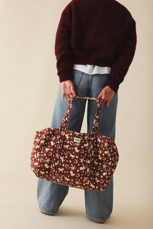 Sac week end Cowboy marron