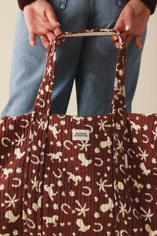 Sac week end Cowboy marron