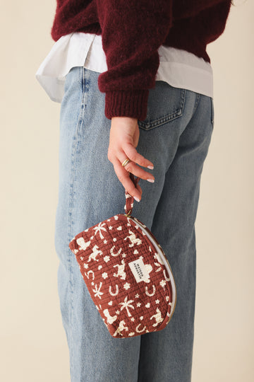 Trousse Make up Cowboy marron