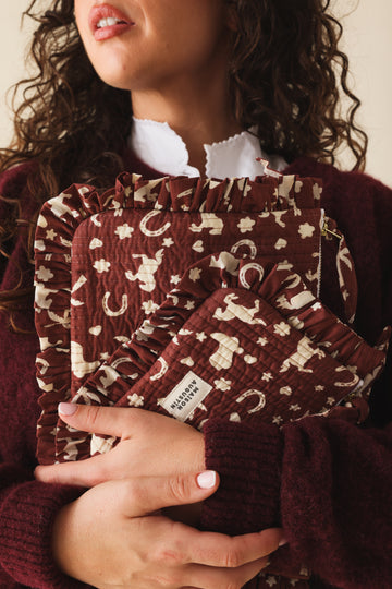 Grande Pochette Cowboy marron