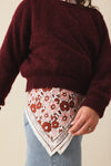 Foulard Adulte Flower brown