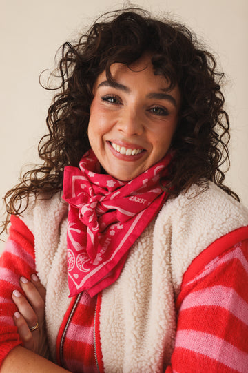 Foulard Adulte Cow-boy fushia