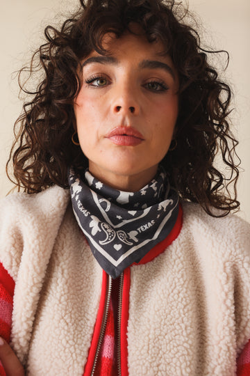 Foulard Bébé Enfant Cow-boy gris