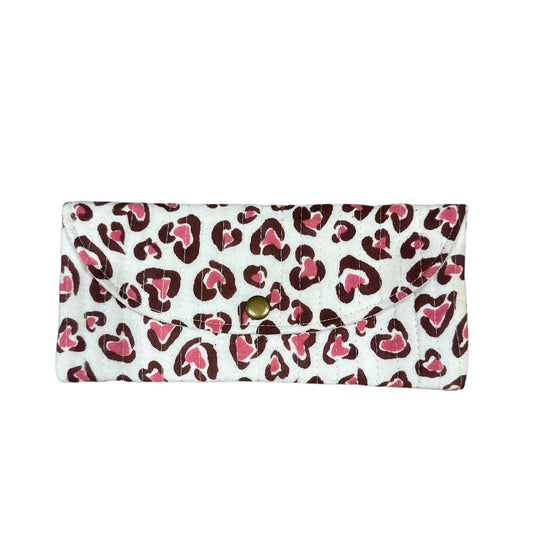 Pochette etui à lunette Leo Cerise