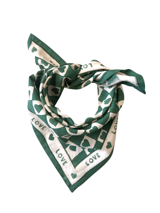 Foulard Bébé Enfant Coeur Sapin 50 cm