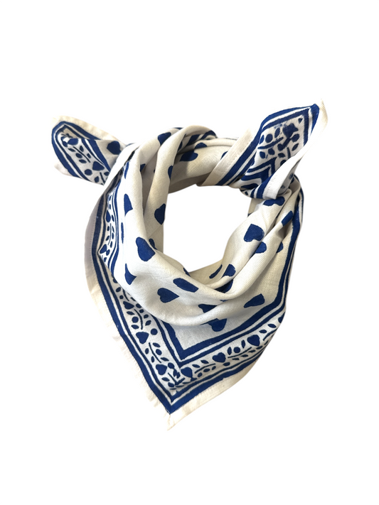 Foulard Bébé Enfant Love Lapis 50cm