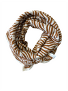 Foulard Adulte Zèbre Camel 100 cm