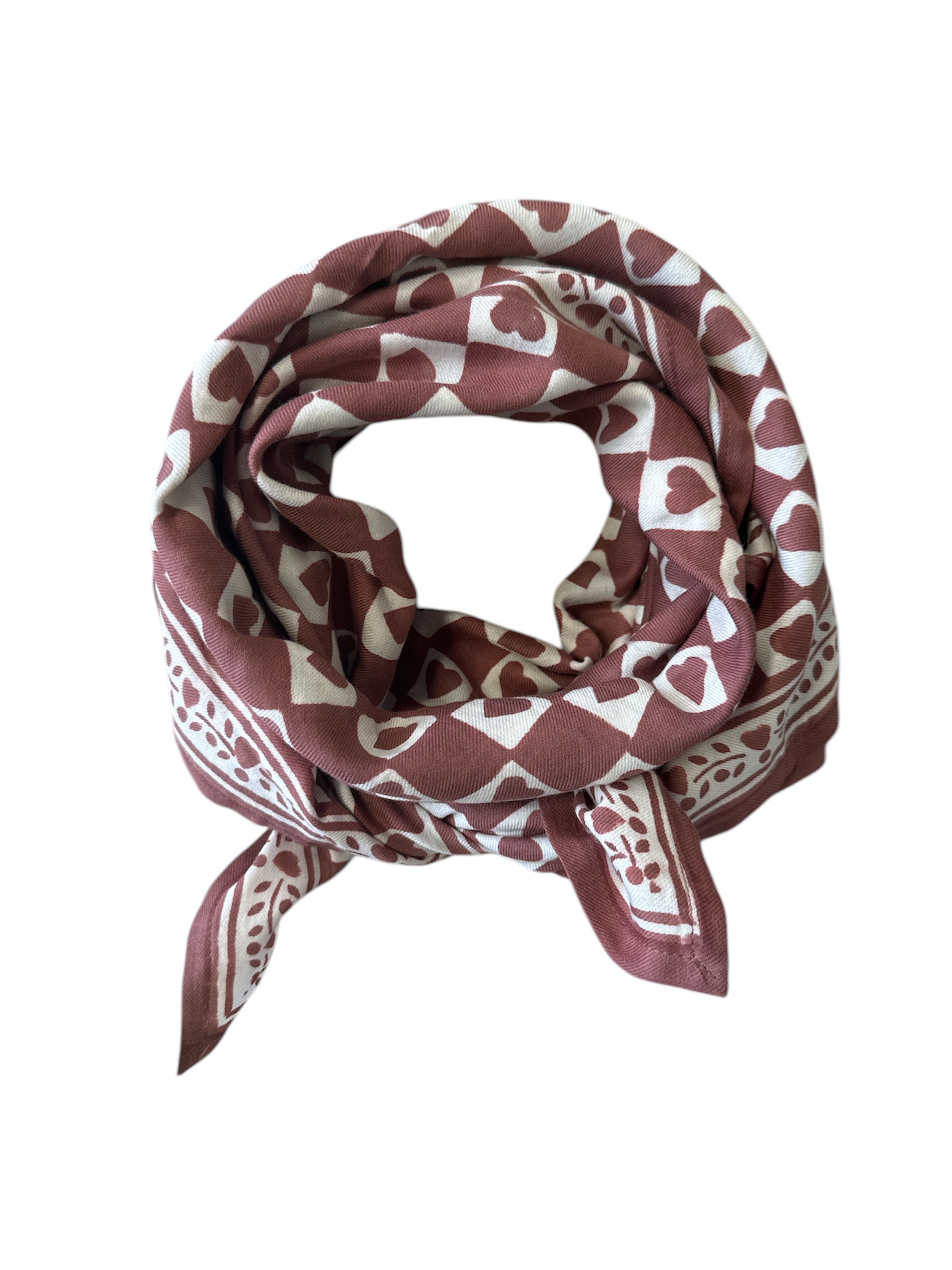 Flora Hazelnut Adult Scarf 100 cm